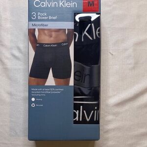 Calvin Klein Black & Grey Microfiber Boxer Briefs 3 Pack